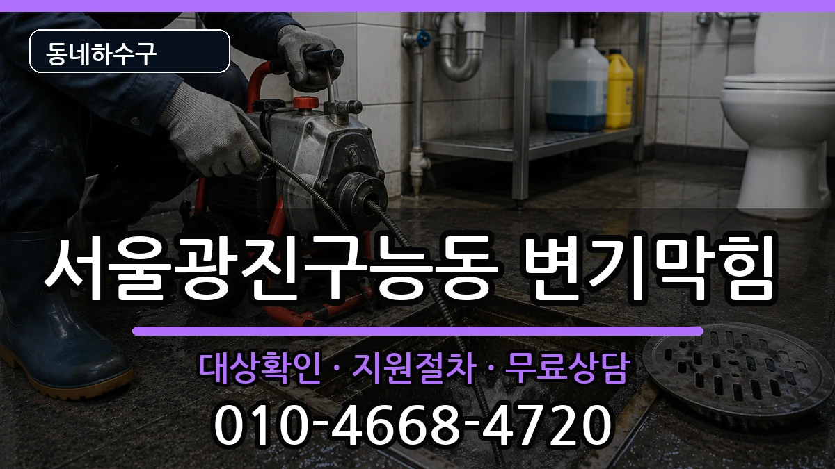 서울광진구능동 변기막힘 증상 처리 안내 이미지 3