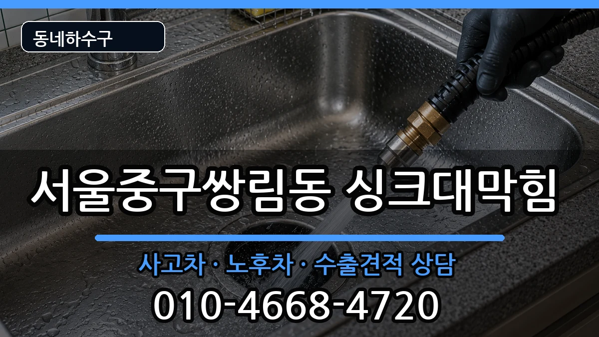 서울중구쌍림동 싱크대막힘 서울중구쌍림동 싱크대막힘 증상 처리 안내 이미지 2
