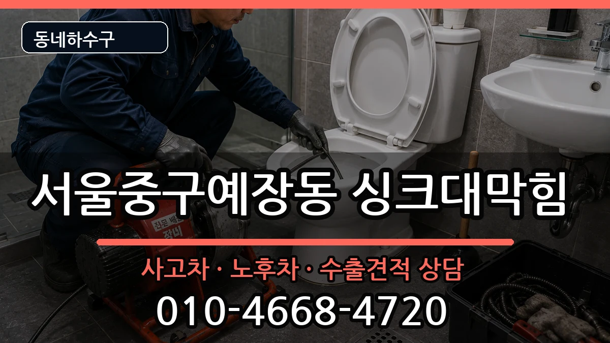 서울중구예장동 싱크대막힘 서울중구예장동 싱크대막힘 증상 처리 안내 이미지 1