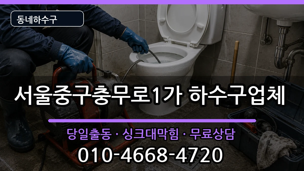 서울중구충무로1가 하수구막힘 서울중구충무로1가 하수구막힘 증상 처리 안내 이미지 3