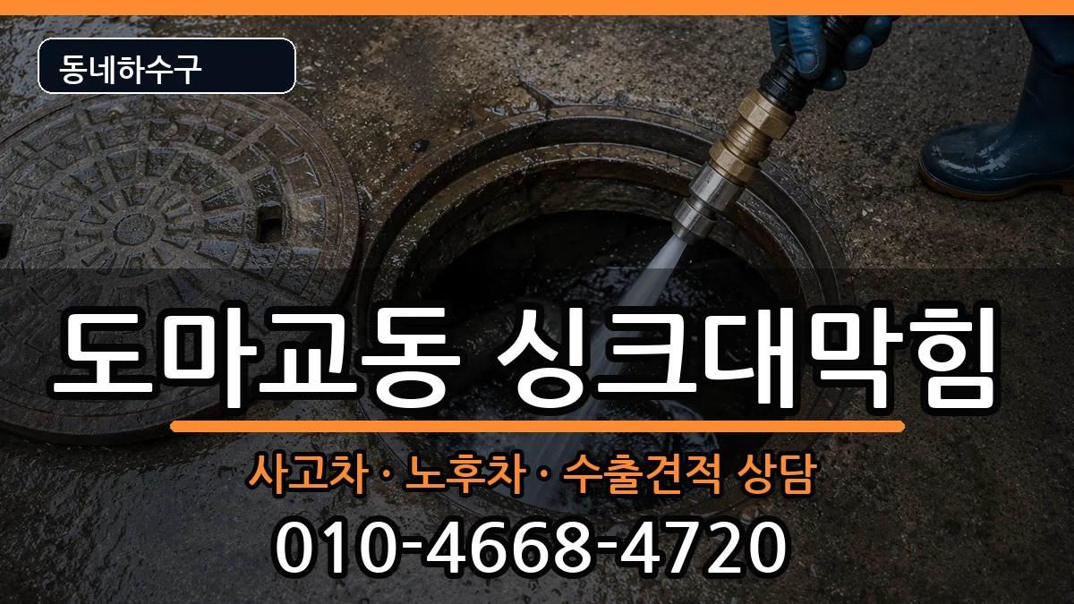 경기군포시도마교동 싱크대막힘 경기군포시도마교동 싱크대막힘 증상 처리 안내 이미지 3