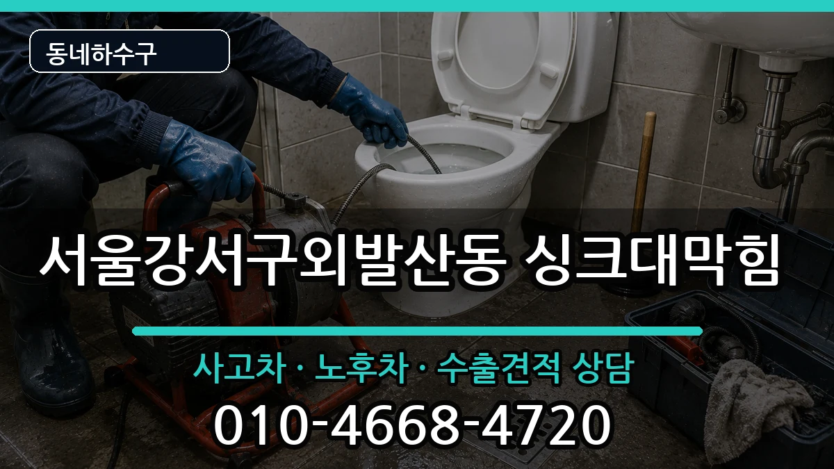 서울강서구외발산동 싱크대막힘 서울강서구외발산동 싱크대막힘 증상 처리 안내 이미지 3