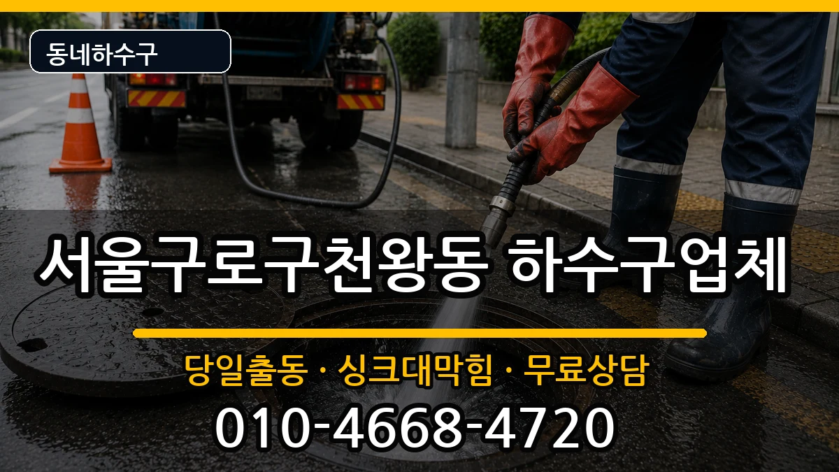 서울구로구천왕동 하수구막힘 서울구로구천왕동 하수구막힘 증상 처리 안내 이미지 2