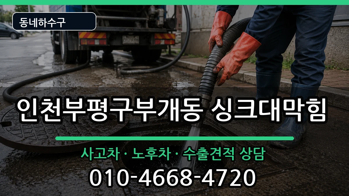 인천부평구부개동 싱크대막힘 인천부평구부개동 싱크대막힘 증상 처리 안내 이미지 1
