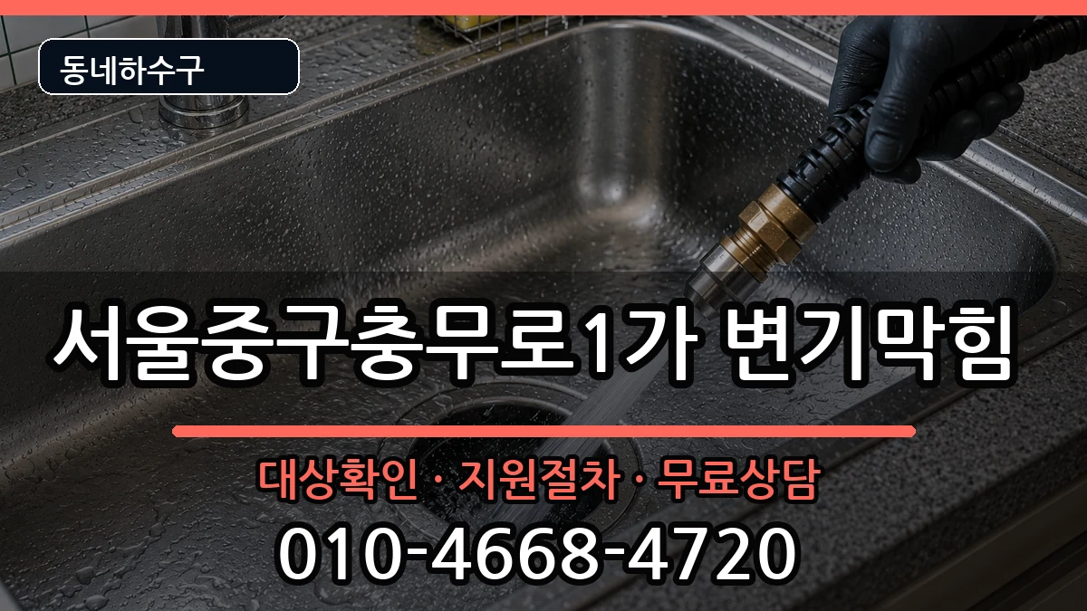 서울중구충무로1가 변기막힘 서울중구충무로1가 변기막힘 증상 처리 안내 이미지 1