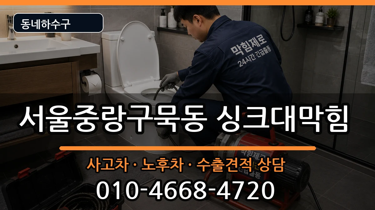 서울중랑구묵동 싱크대막힘 서울중랑구묵동 싱크대막힘 증상 처리 안내 이미지 3
