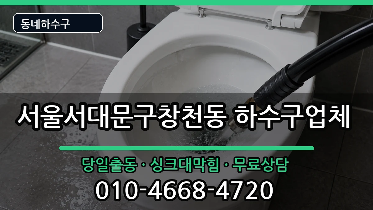 서울서대문구창천동 하수구막힘 서울서대문구창천동 하수구막힘 증상 처리 안내 이미지 3