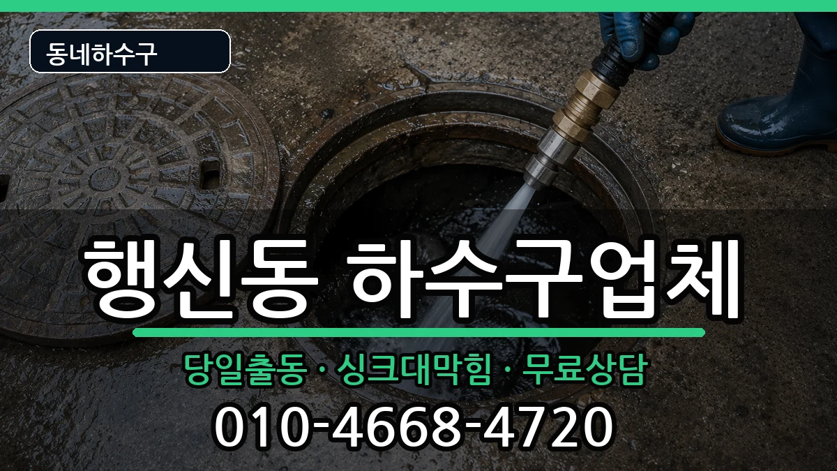 경기고양시덕양구행신동 하수구막힘 증상 처리 안내 이미지 2