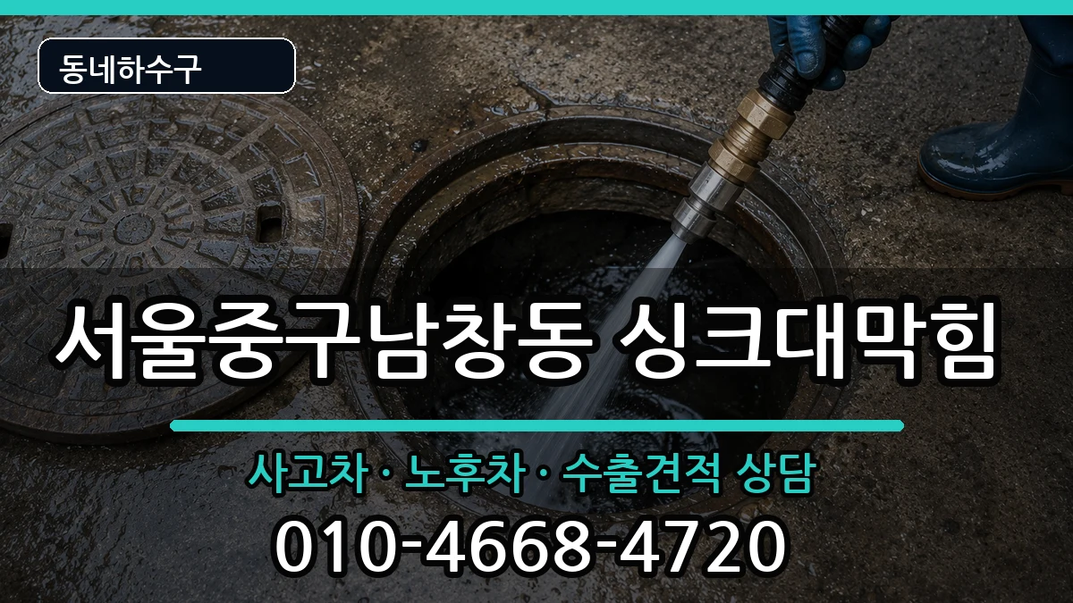 서울중구남창동 싱크대막힘 서울중구남창동 싱크대막힘 증상 처리 안내 이미지 3