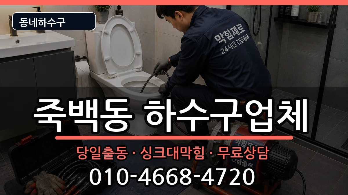 경기평택시죽백동  하수구막힘 비용형