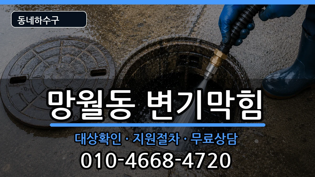 경기하남시망월동 변기막힘 증상 처리 안내 이미지 1