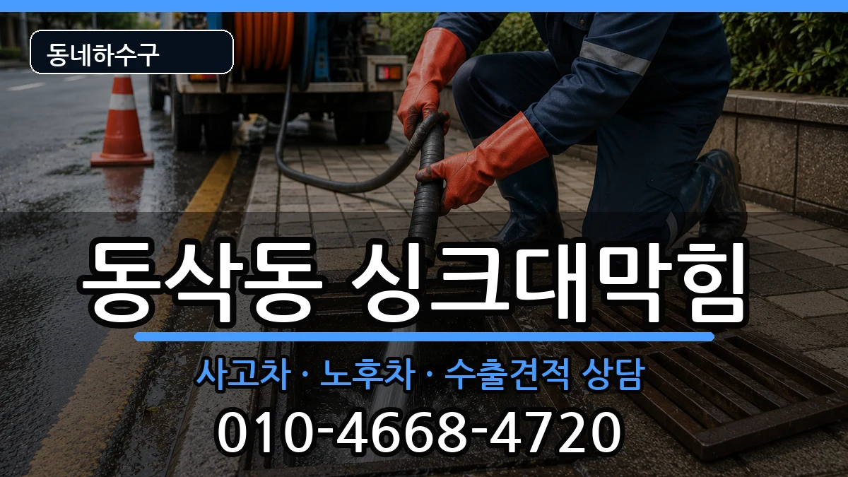 경기평택시동삭동  싱크대막힘 질문형