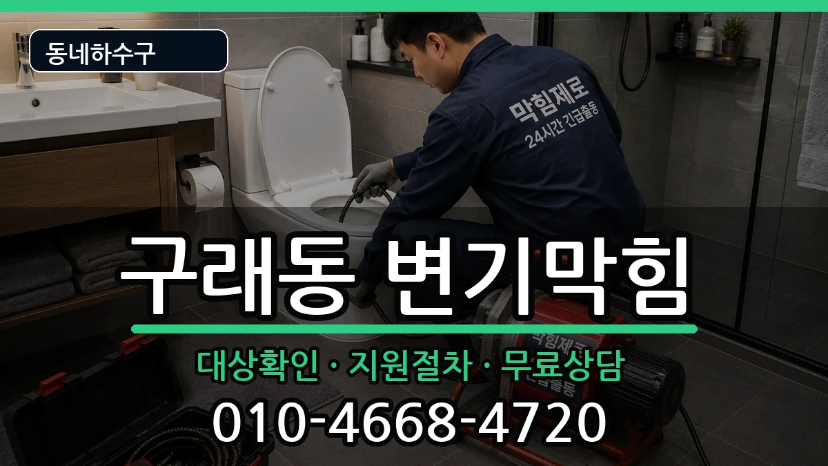 경기김포시구래동 변기막힘 증상 처리 안내 이미지 1