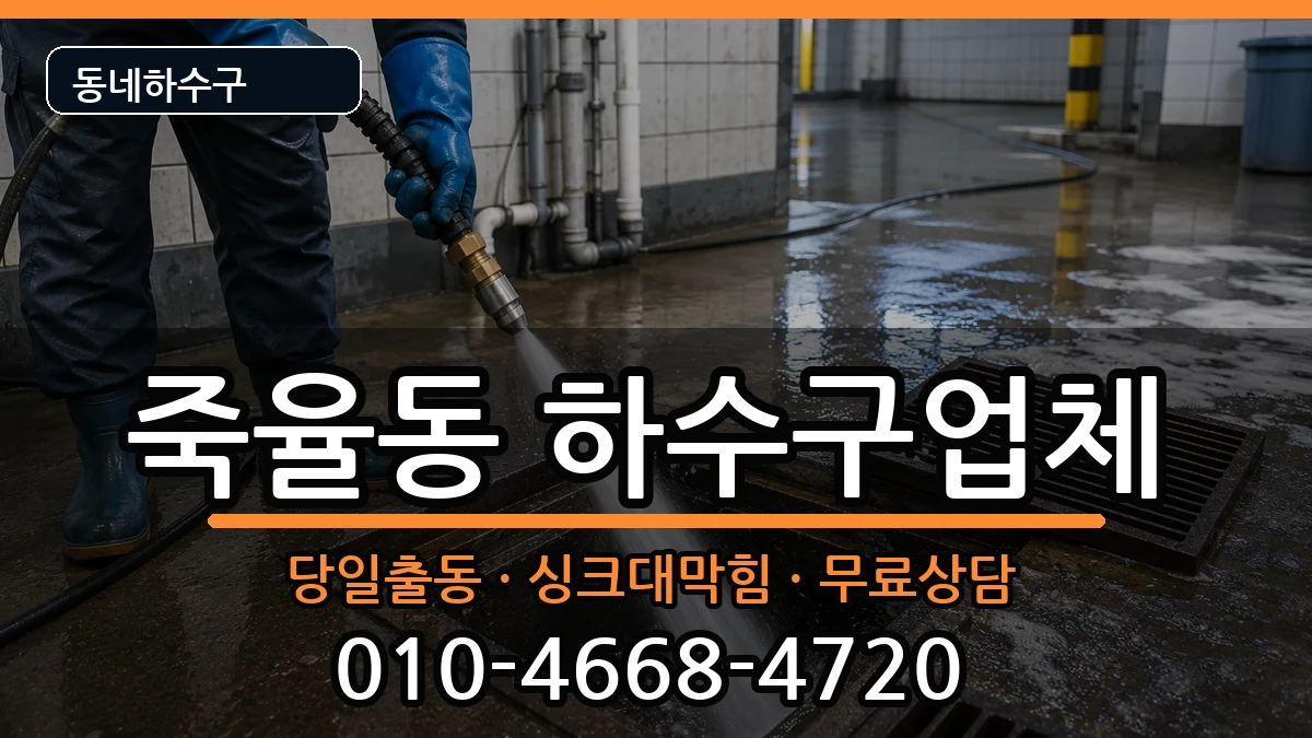경기시흥시죽율동 하수구막힘 경기시흥시죽율동 하수구막힘 증상 처리 안내 이미지 1