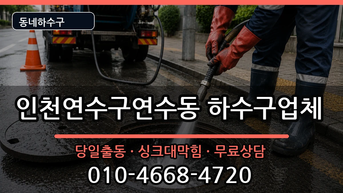 인천연수구연수동 하수구막힘 인천연수구연수동 하수구막힘 증상 처리 안내 이미지 1