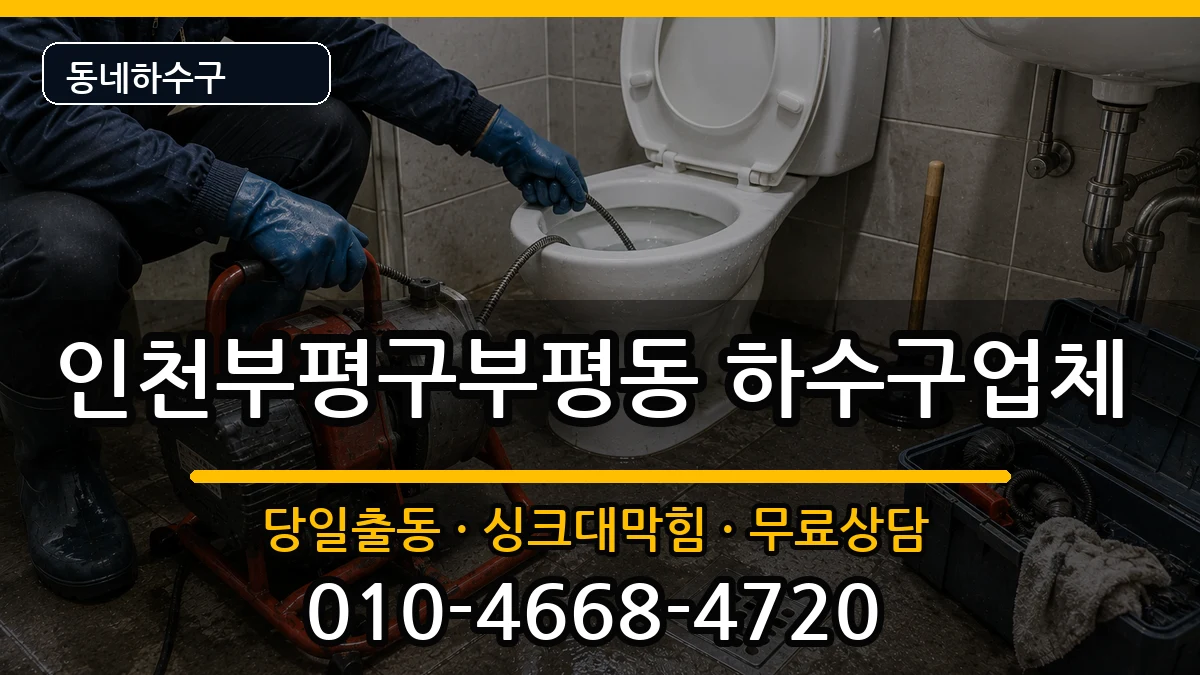 인천부평구부평동 하수구막힘 인천부평구부평동 하수구막힘 증상 처리 안내 이미지 1