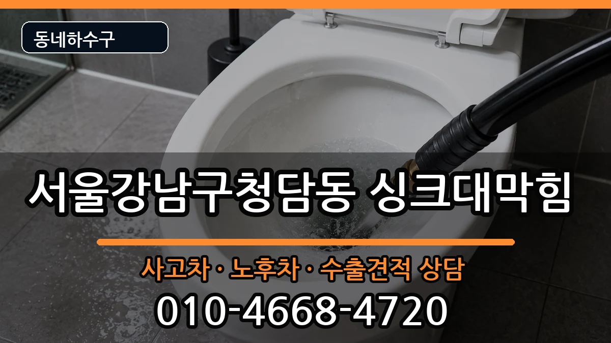 서울강남구청담동 싱크대막힘 서울강남구청담동 싱크대막힘 증상 처리 안내 이미지 1