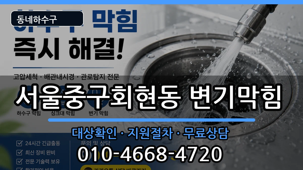 서울중구회현동 변기막힘 서울중구회현동 변기막힘 증상 처리 안내 이미지 2