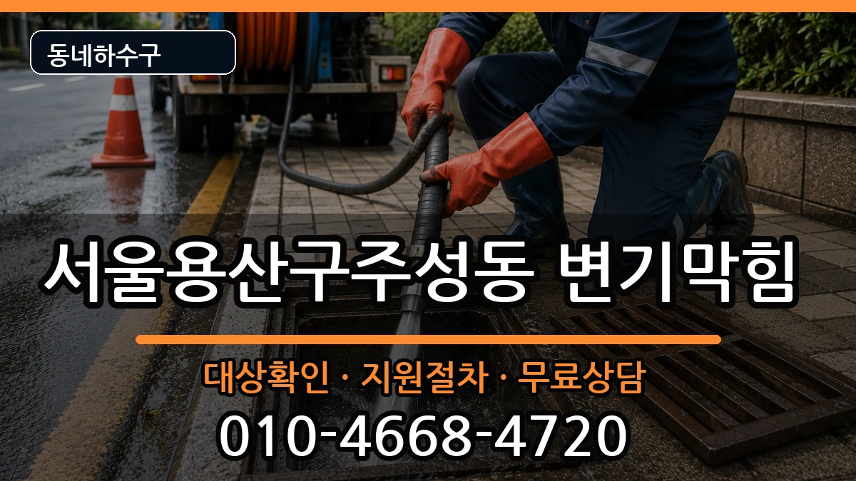 서울용산구주성동 변기막힘 증상 처리 안내 이미지 2