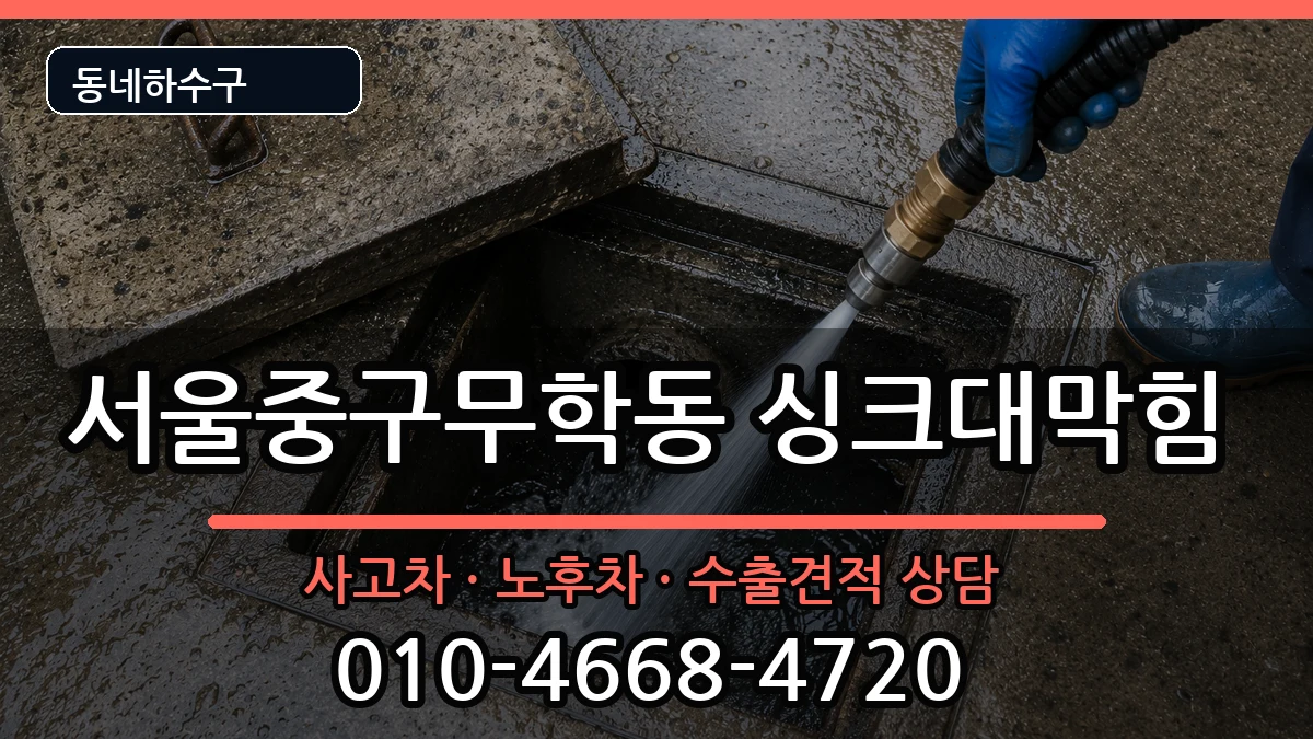 서울중구무학동 싱크대막힘 서울중구무학동 싱크대막힘 증상 처리 안내 이미지 1