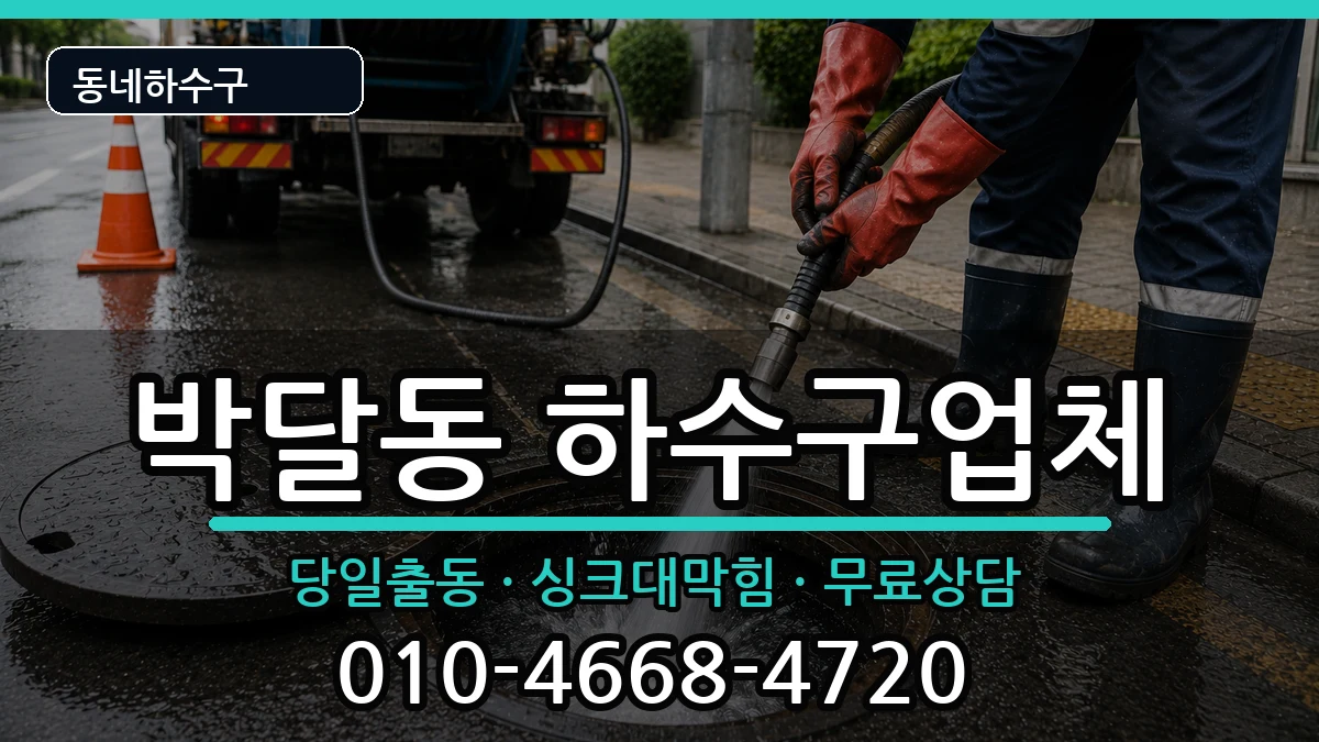 경기안양시만안구박달동  하수구막힘 질문형