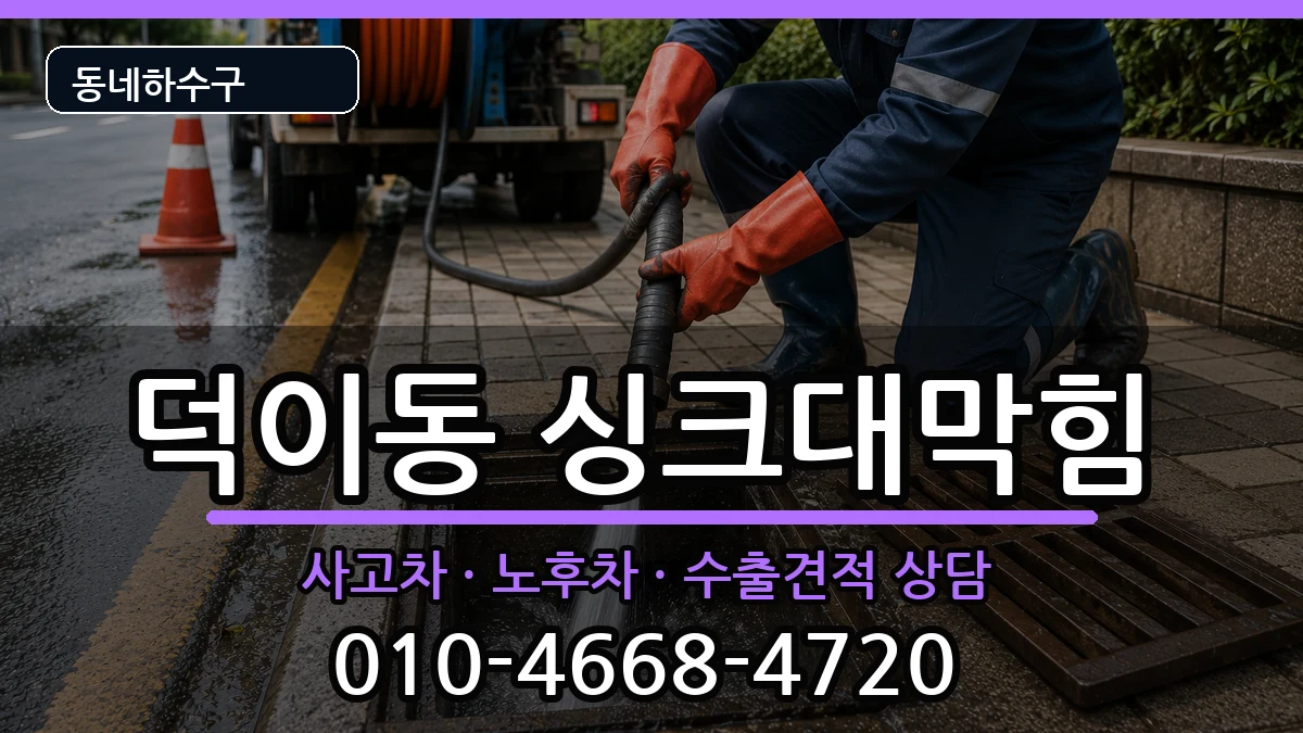 경기고양시일산서구덕이동  싱크대막힘 질문형