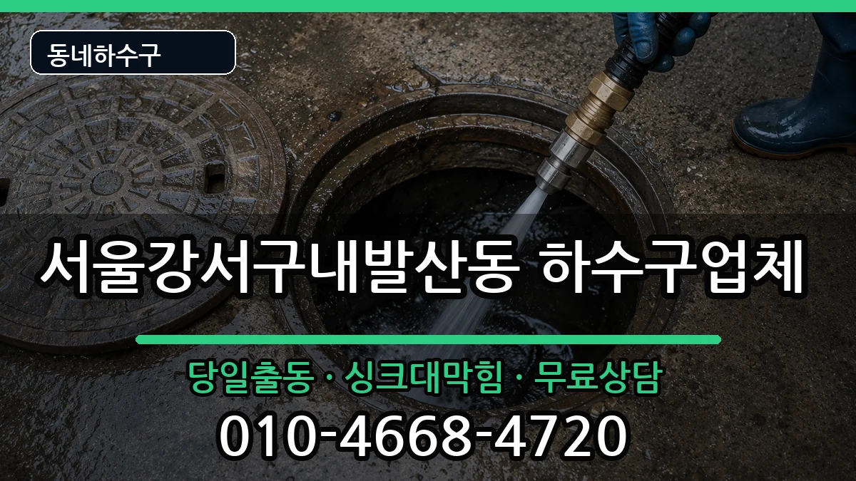 서울강서구내발산동 하수구막힘 서울강서구내발산동 하수구막힘 증상 처리 안내 이미지 3