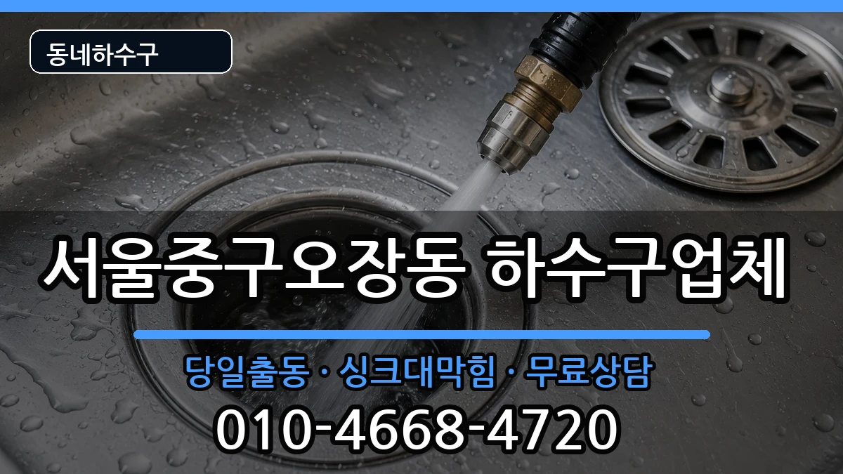 서울중구오장동 하수구막힘 서울중구오장동 하수구막힘 증상 처리 안내 이미지 3