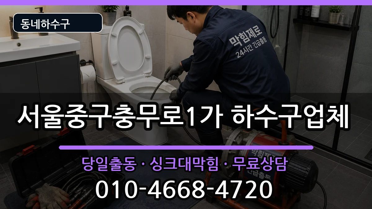 서울중구충무로1가 하수구막힘 서울중구충무로1가 하수구막힘 증상 처리 안내 이미지 1