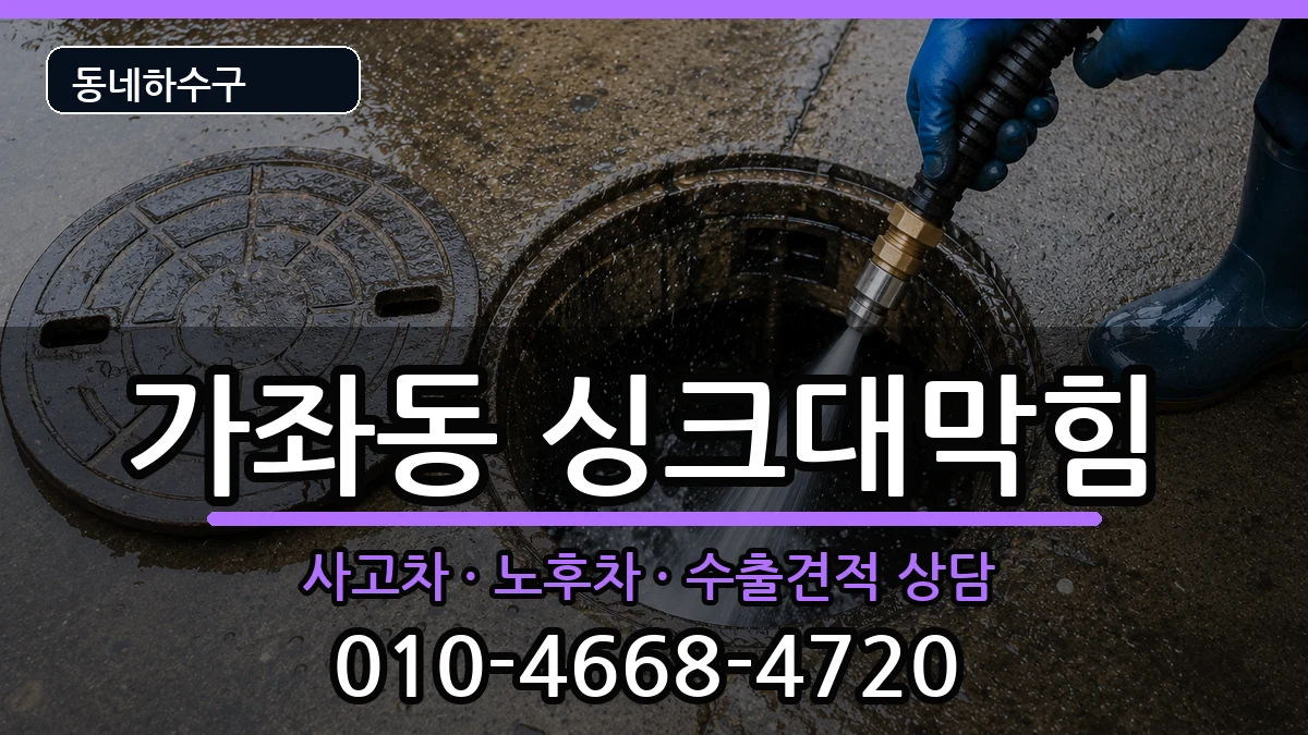 경기고양시일산서구가좌동 싱크대막힘 경기고양시일산서구가좌동 싱크대막힘 증상 처리 안내 이미지 1