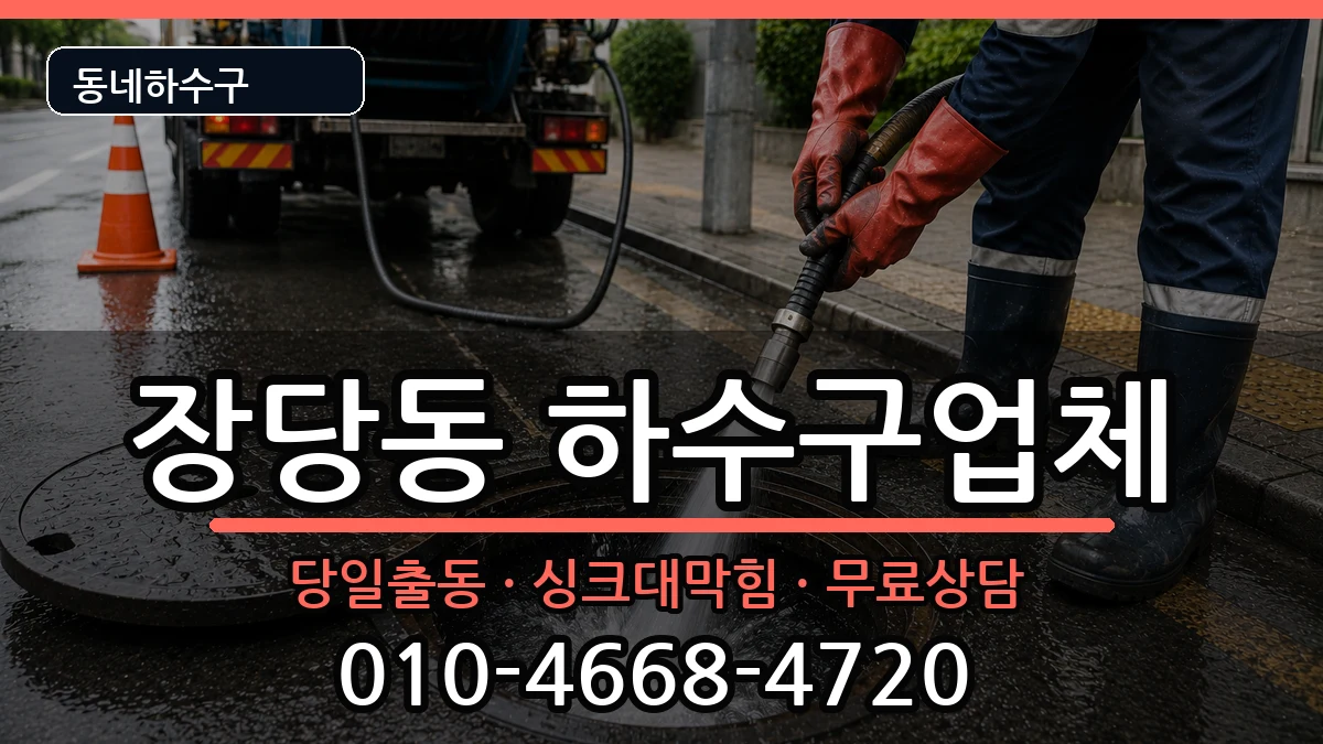 경기평택시장당동  하수구막힘 질문형