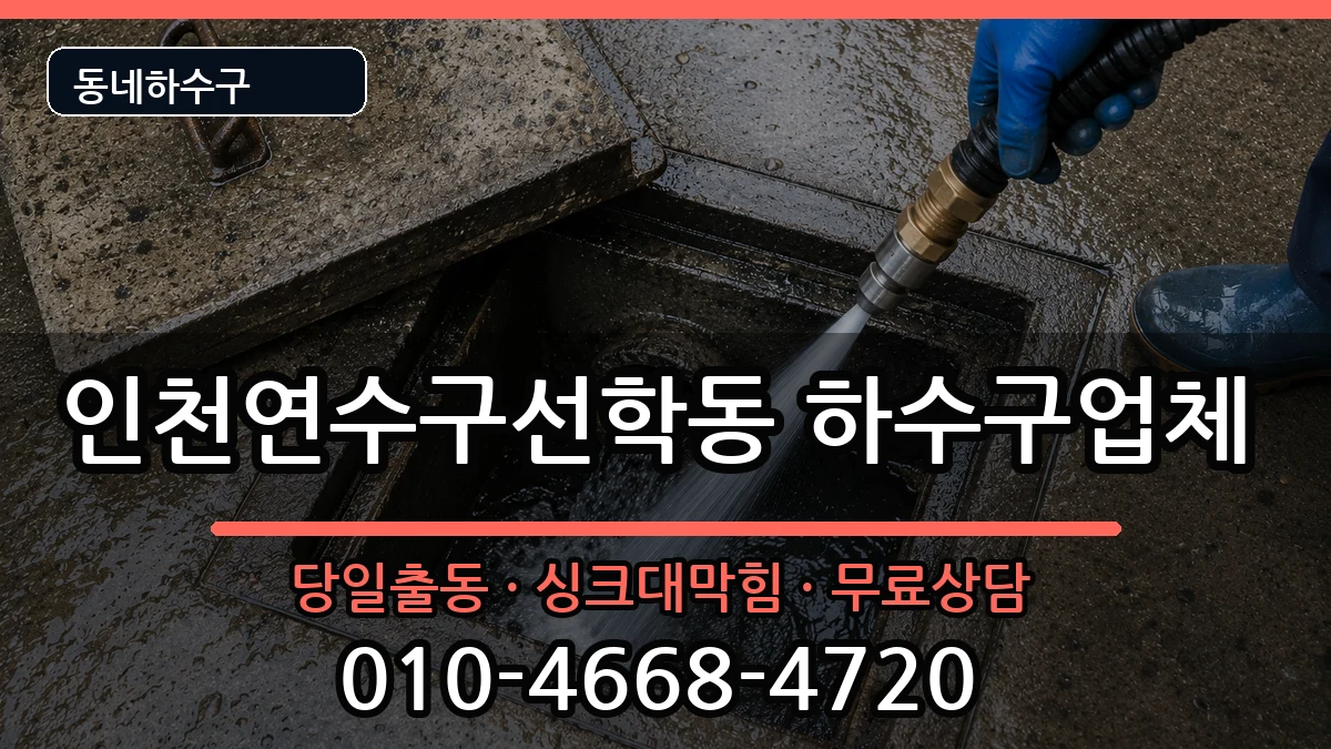 인천연수구선학동 하수구막힘 인천연수구선학동 하수구막힘 증상 처리 안내 이미지 3