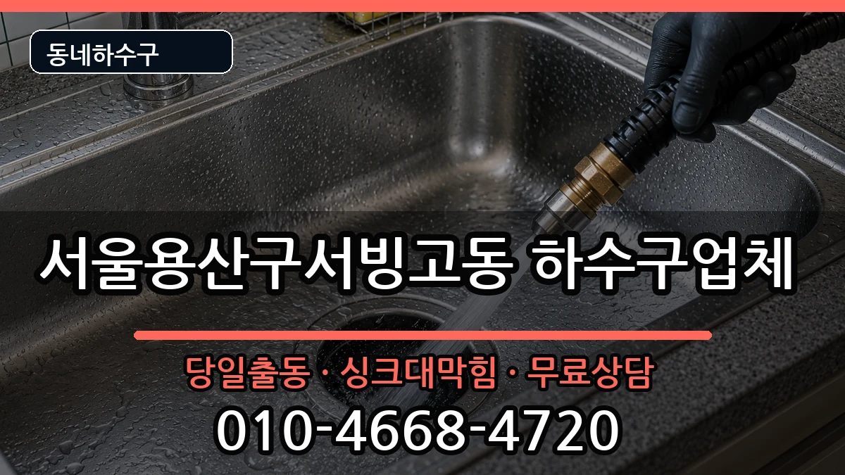 서울용산구서빙고동 하수구막힘 서울용산구서빙고동 하수구막힘 증상 처리 안내 이미지 1