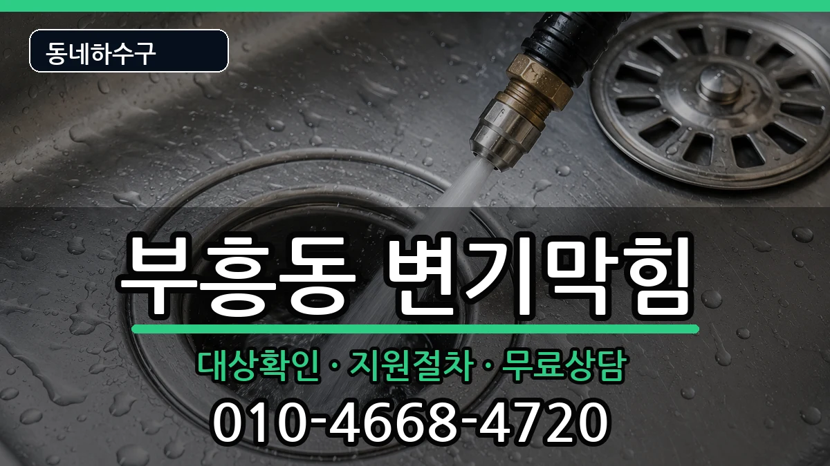 경기안양시동안구부흥동 변기막힘 증상 처리 안내 이미지 1