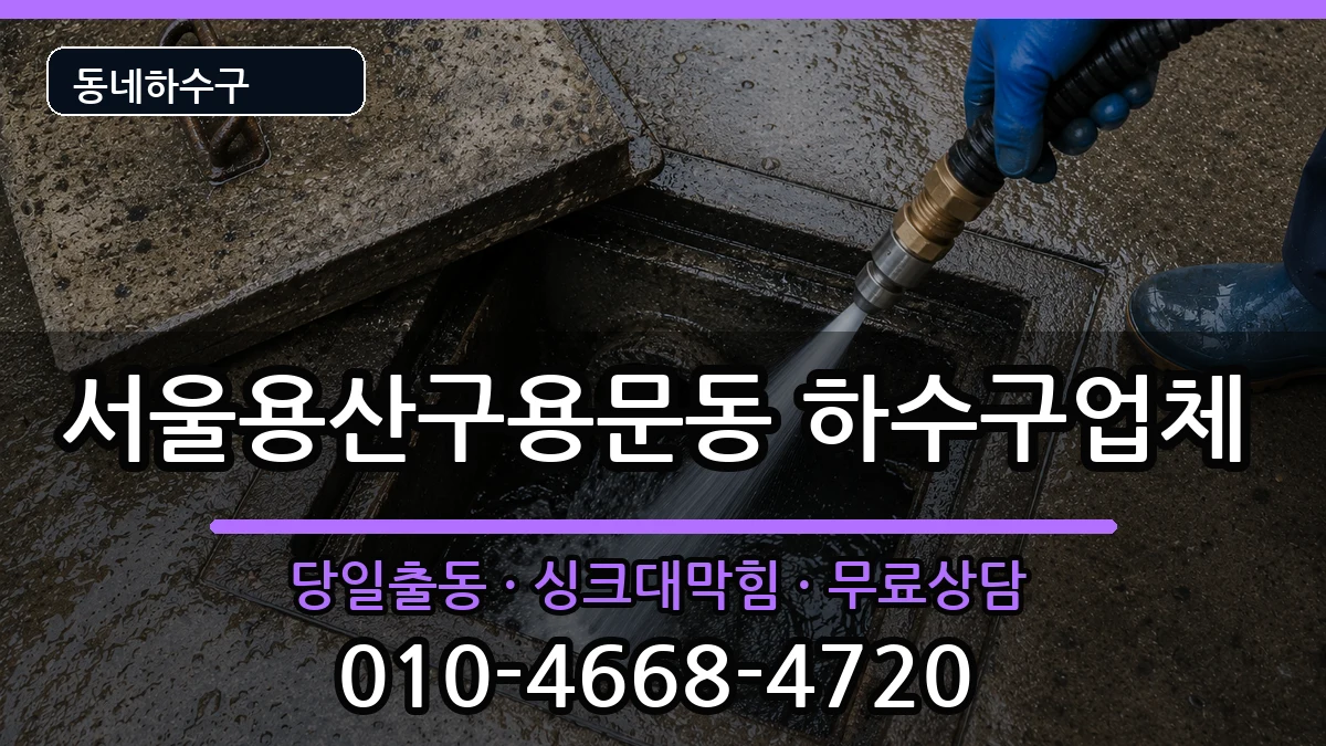 서울용산구용문동 하수구막힘 서울용산구용문동 하수구막힘 증상 처리 안내 이미지 2