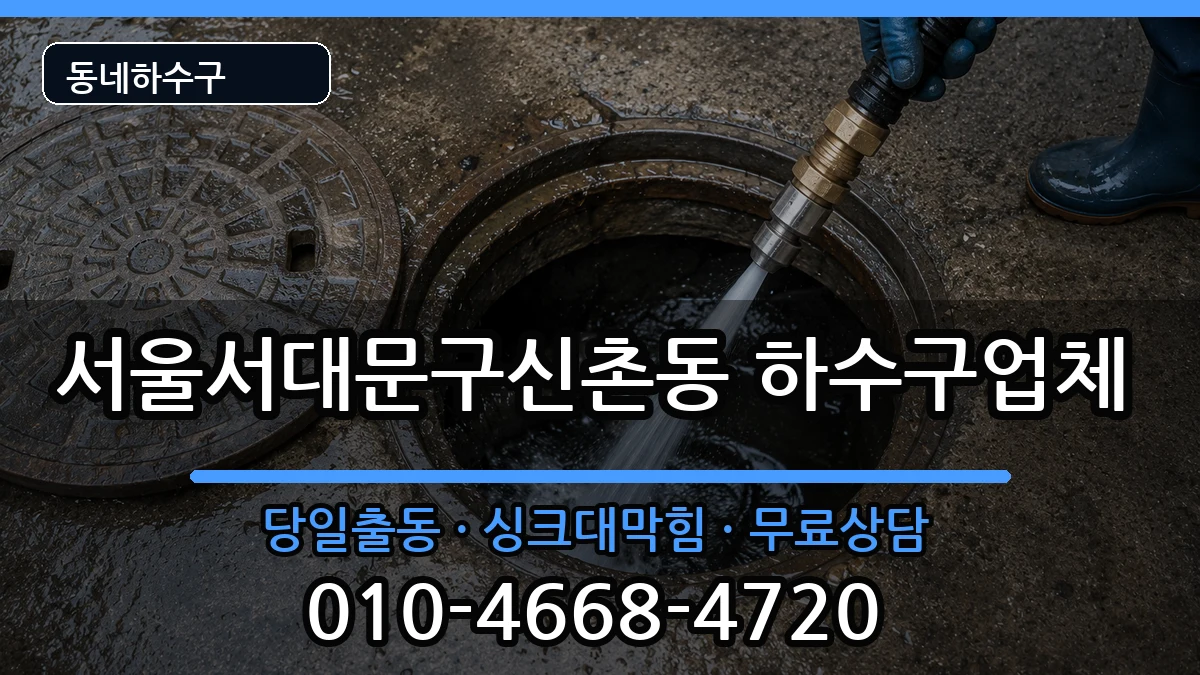 서울서대문구신촌동 하수구막힘 서울서대문구신촌동 하수구막힘 증상 처리 안내 이미지 1