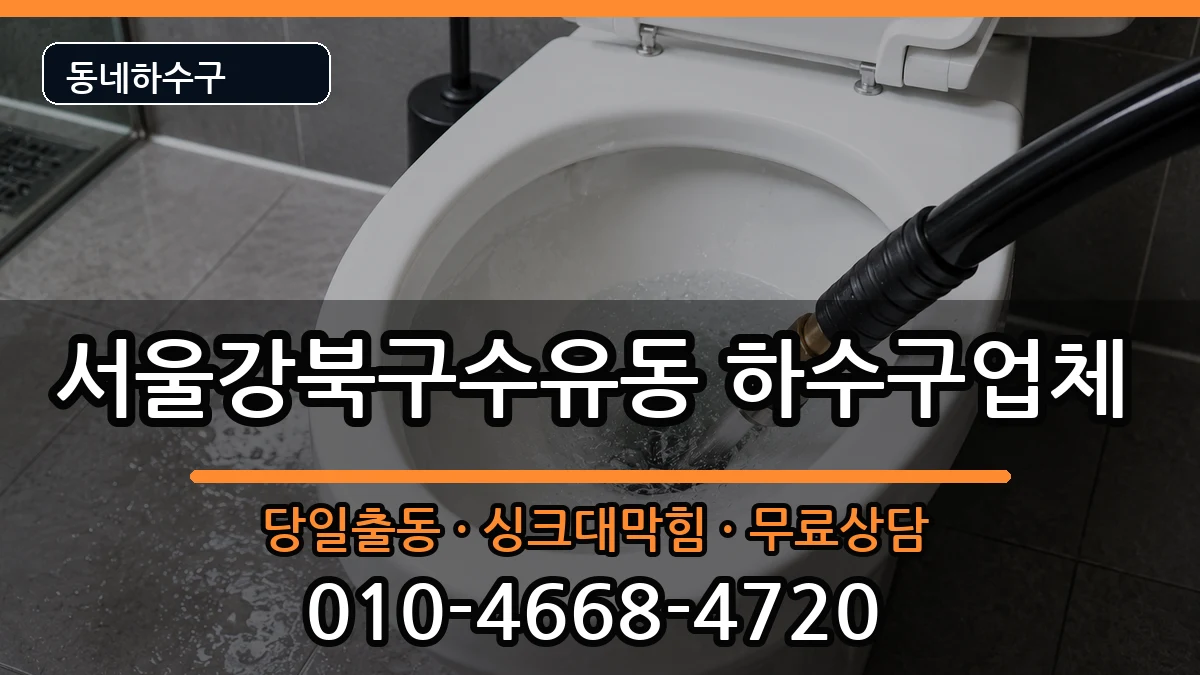 서울강북구수유동 하수구막힘 증상 처리 안내 이미지 2