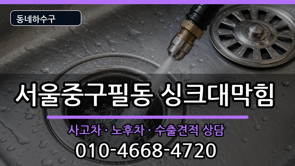 서울중구필동 싱크대막힘 서울중구필동 싱크대막힘 증상 처리 안내 이미지 1