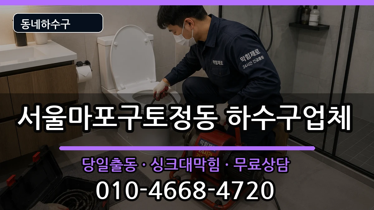 서울마포구토정동 하수구막힘 서울마포구토정동 하수구막힘 증상 처리 안내 이미지 2