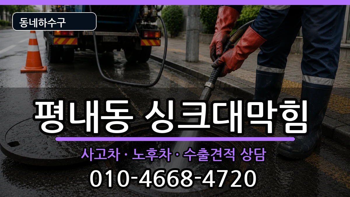 경기남양주시평내동 싱크대막힘 증상 처리 안내 이미지 2