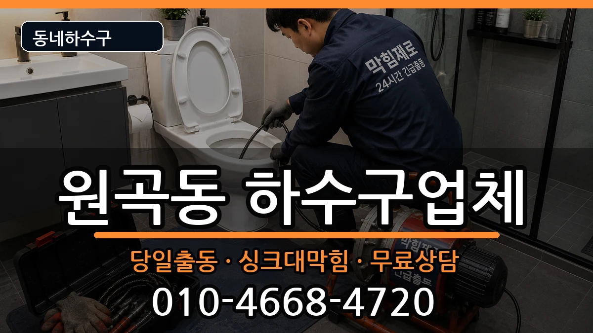경기안산시단원구원곡동 하수구막힘 경기안산시단원구원곡동 하수구막힘 증상 처리 안내 이미지 1