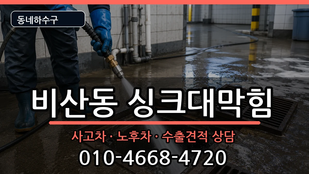 경기안양시동안구비산동 싱크대막힘 경기안양시동안구비산동 싱크대막힘 증상 처리 안내 이미지 2