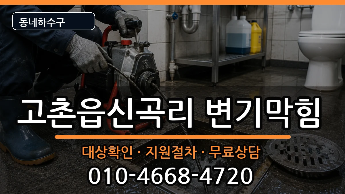 경기김포시고촌읍신곡리 변기막힘 증상 처리 안내 이미지 2