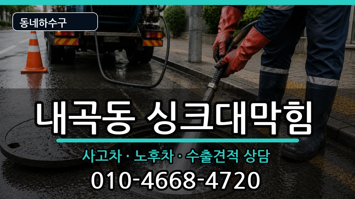 경기고양시덕양구내곡동 싱크대막힘 증상 처리 안내 이미지 1
