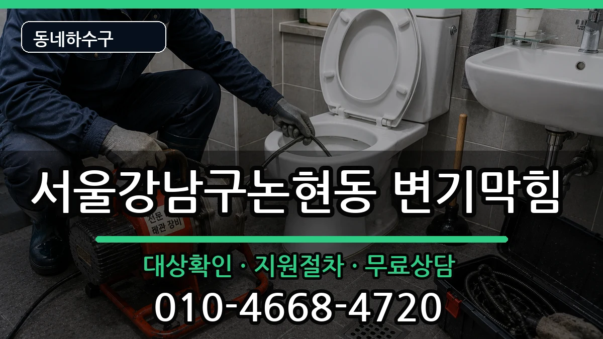 서울강남구논현동  변기막힘 비교형