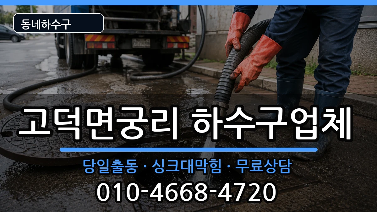 경기평택시고덕면궁리 하수구막힘 증상 처리 안내 이미지 2