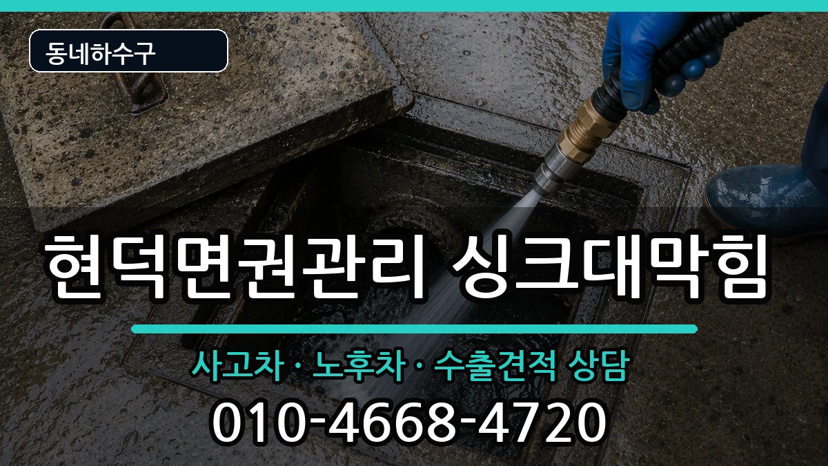 경기평택시현덕면권관리 싱크대막힘 증상 처리 안내 이미지 3