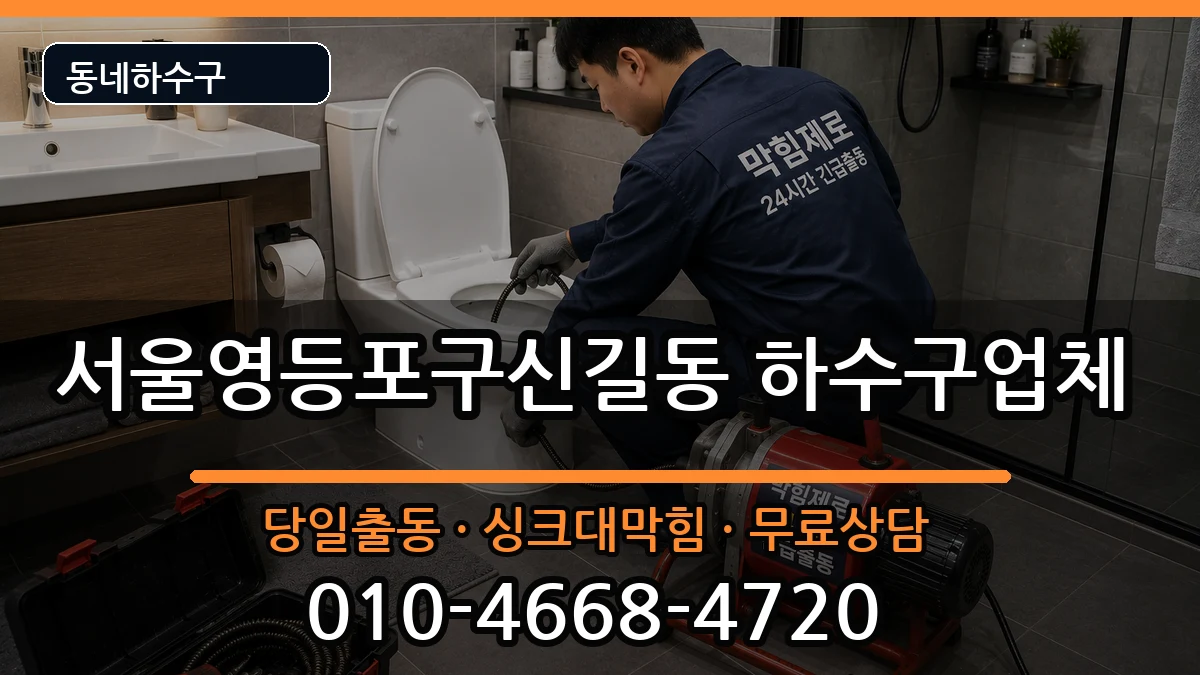 서울영등포구신길동 하수구막힘 서울영등포구신길동 하수구막힘 증상 처리 안내 이미지 1