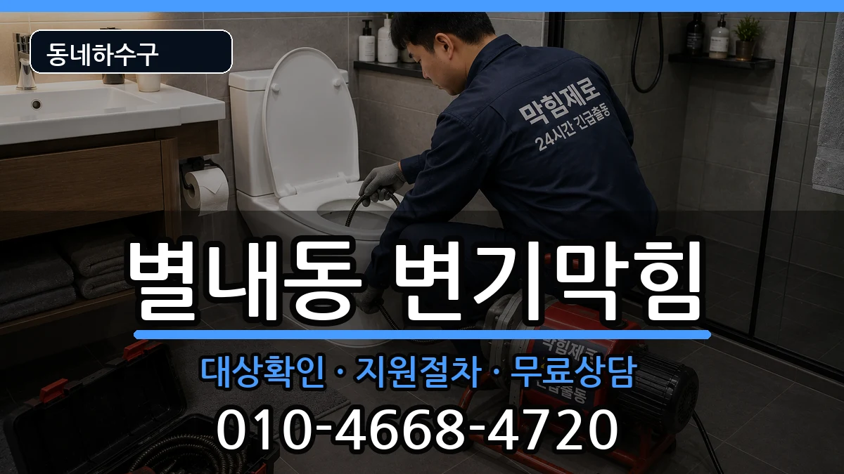 경기남양주시별내동 변기막힘 경기남양주시별내동 변기막힘 증상 처리 안내 이미지 2