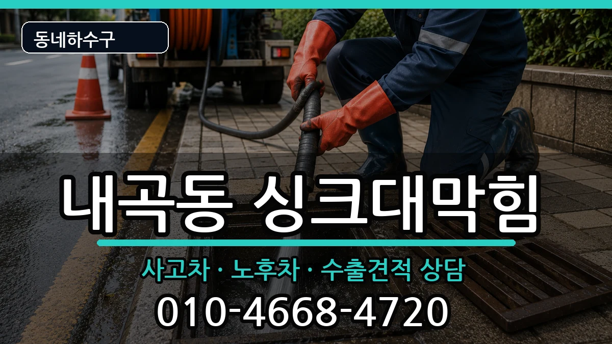 경기고양시덕양구내곡동 싱크대막힘 증상 처리 안내 이미지 2